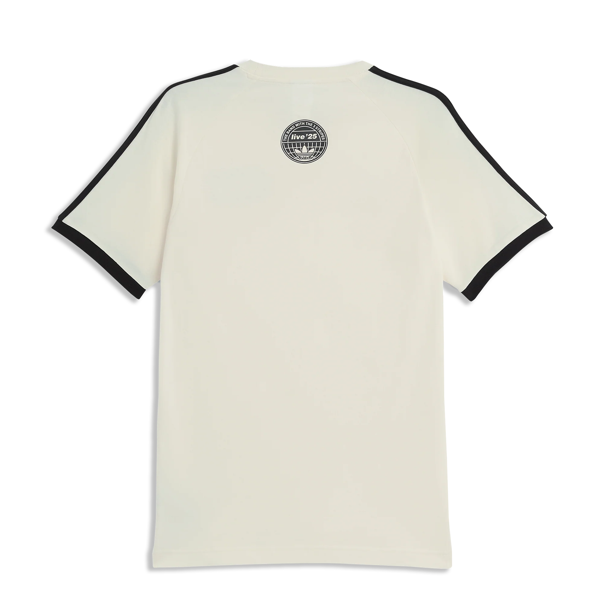 Live '25 adidas 3 Stripes T-Shirt Cream/Black