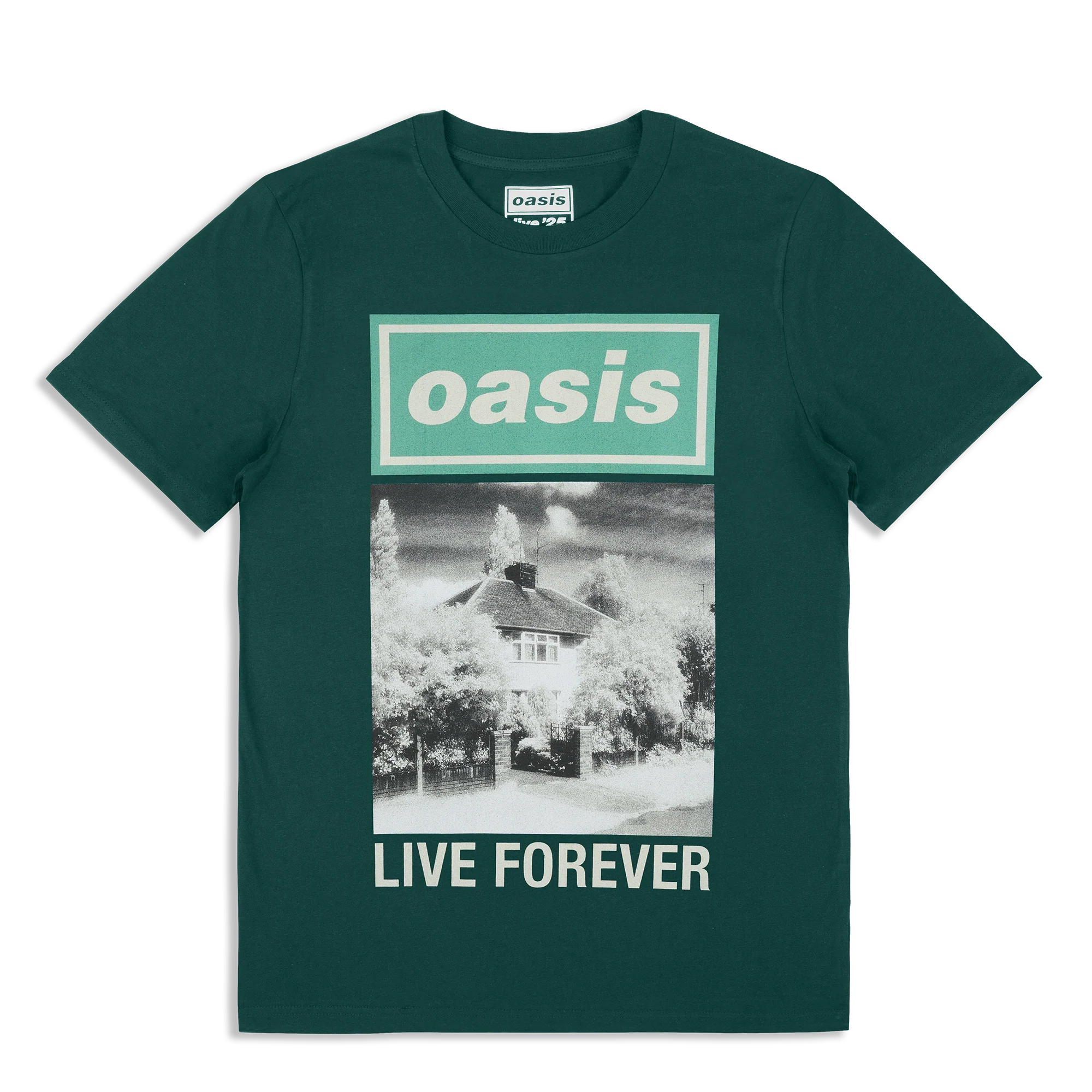 Live '25 Live Forever Cover T-Shirt Forest Green