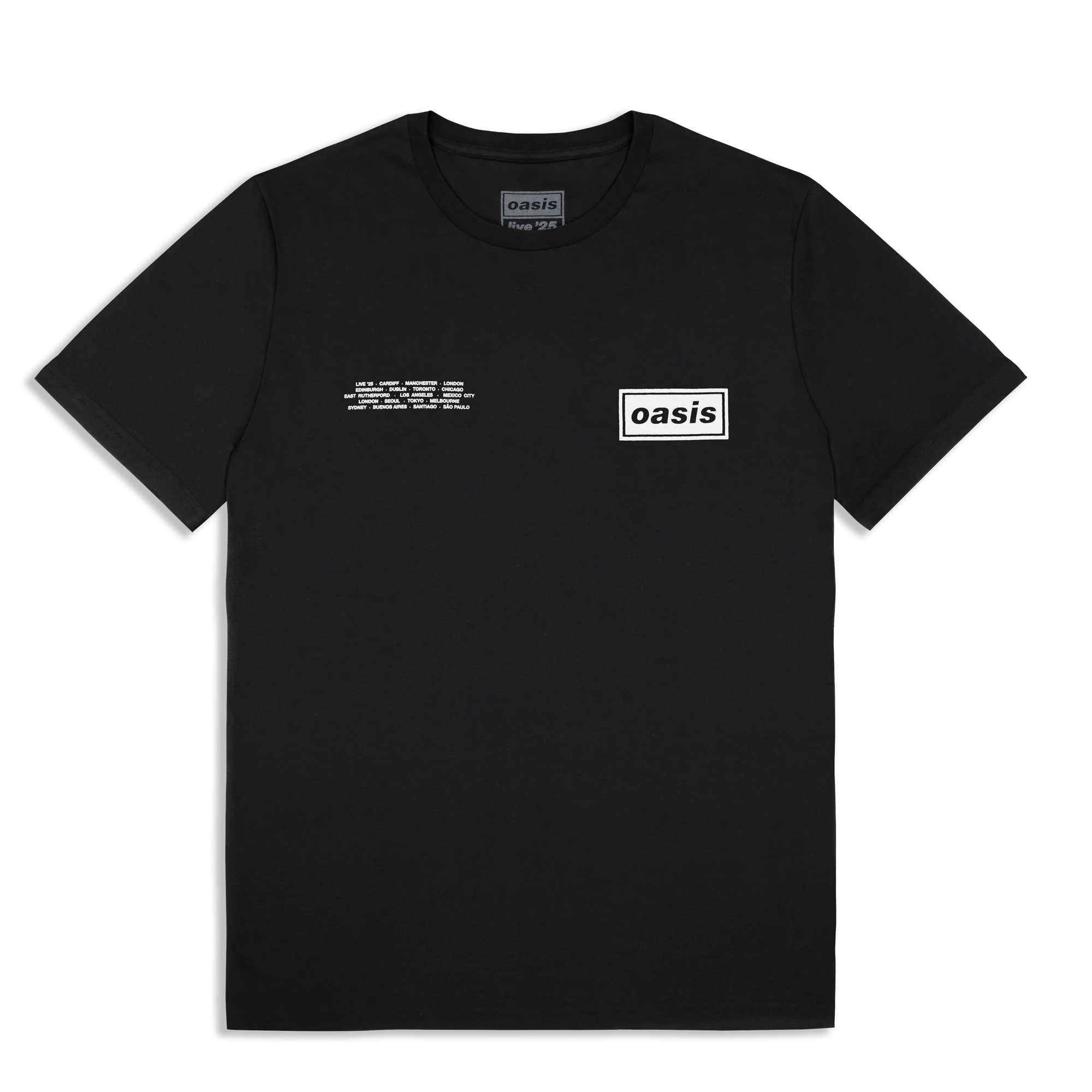 Live '25 Global Cities Logo T-Shirt Black